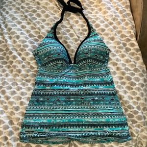 Turquoise tankini by Arizona Jean Co